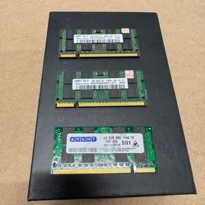 6GB Lot 3x 2GB DDR2 Laptop RAM 2xSamsung PC2-6400S M470T5663QZ3-CF7 Avant 800MHz